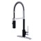 Gourmetier LS8777NYL New York Single-Handle Pre-Rinse Kitchen Faucet, Blk/ Chrome LS8777NYL - alternate 1
